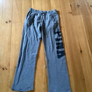 PINK Victoria's Secret Gray Cozy Lounge Pants with Logo TagY2K boyfriend